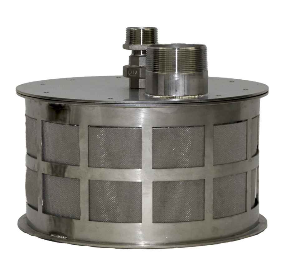 Shiny RF300 self-cleaning suction intake filter with sintered stainless steel filter mesh