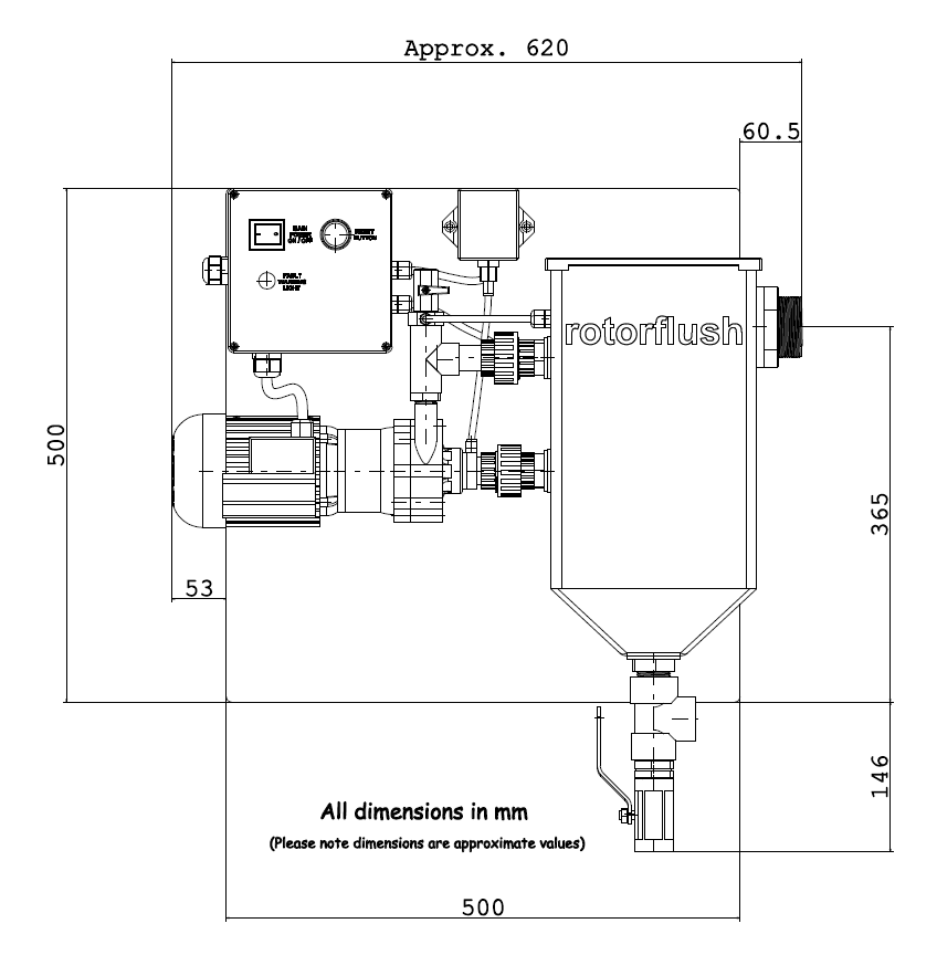 RF100AN-Q Dimensions drawing