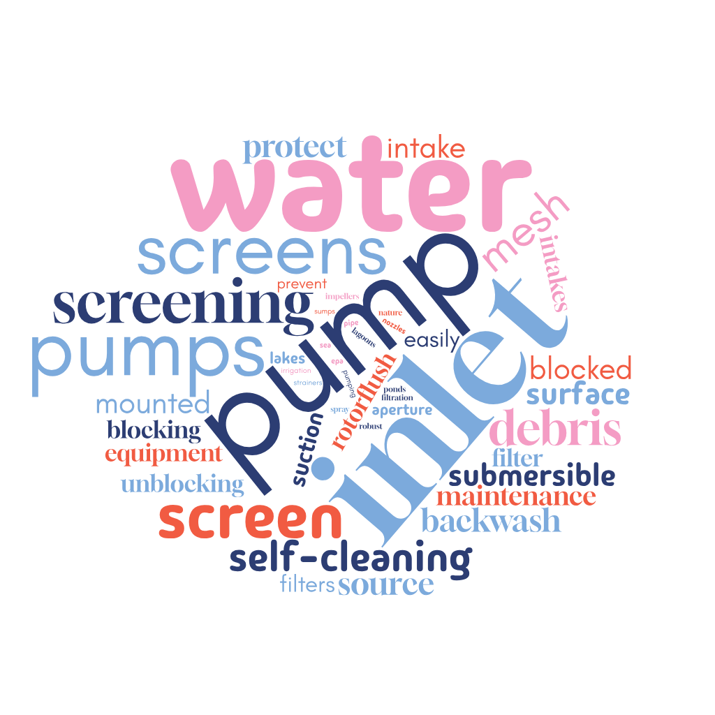 Pump Inlet Screen Wordcloud