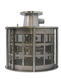 Self-cleaning intake