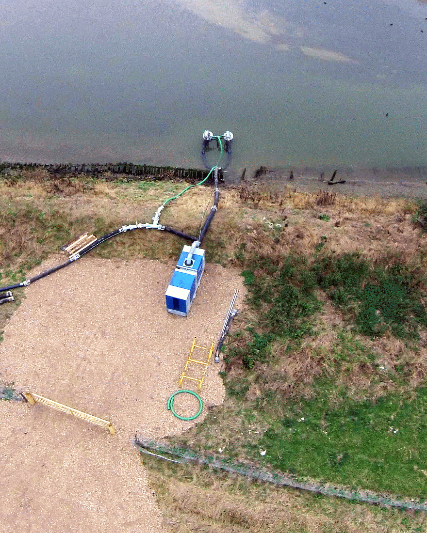 RSPB screening for eels as they flood wetlands