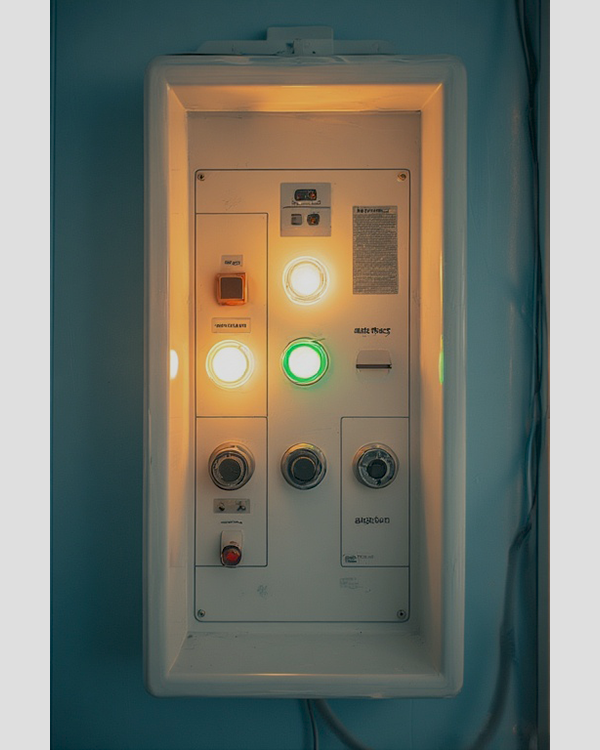 Control panel warning light