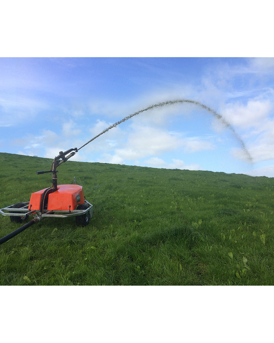 Pumping dirty water back to land, dirty water irrigation
