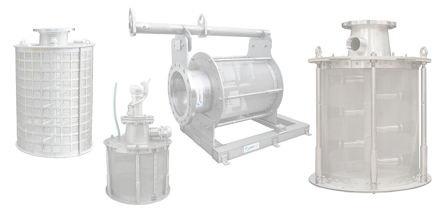 All Kinds of Eel screens and other high volume water filters