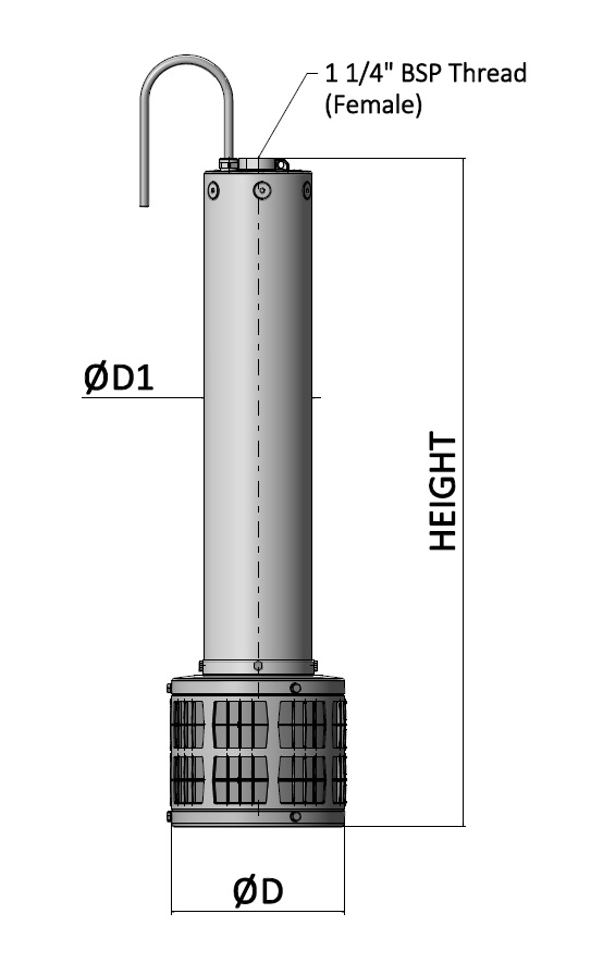 Nauti filterpump™ dimensions diagram