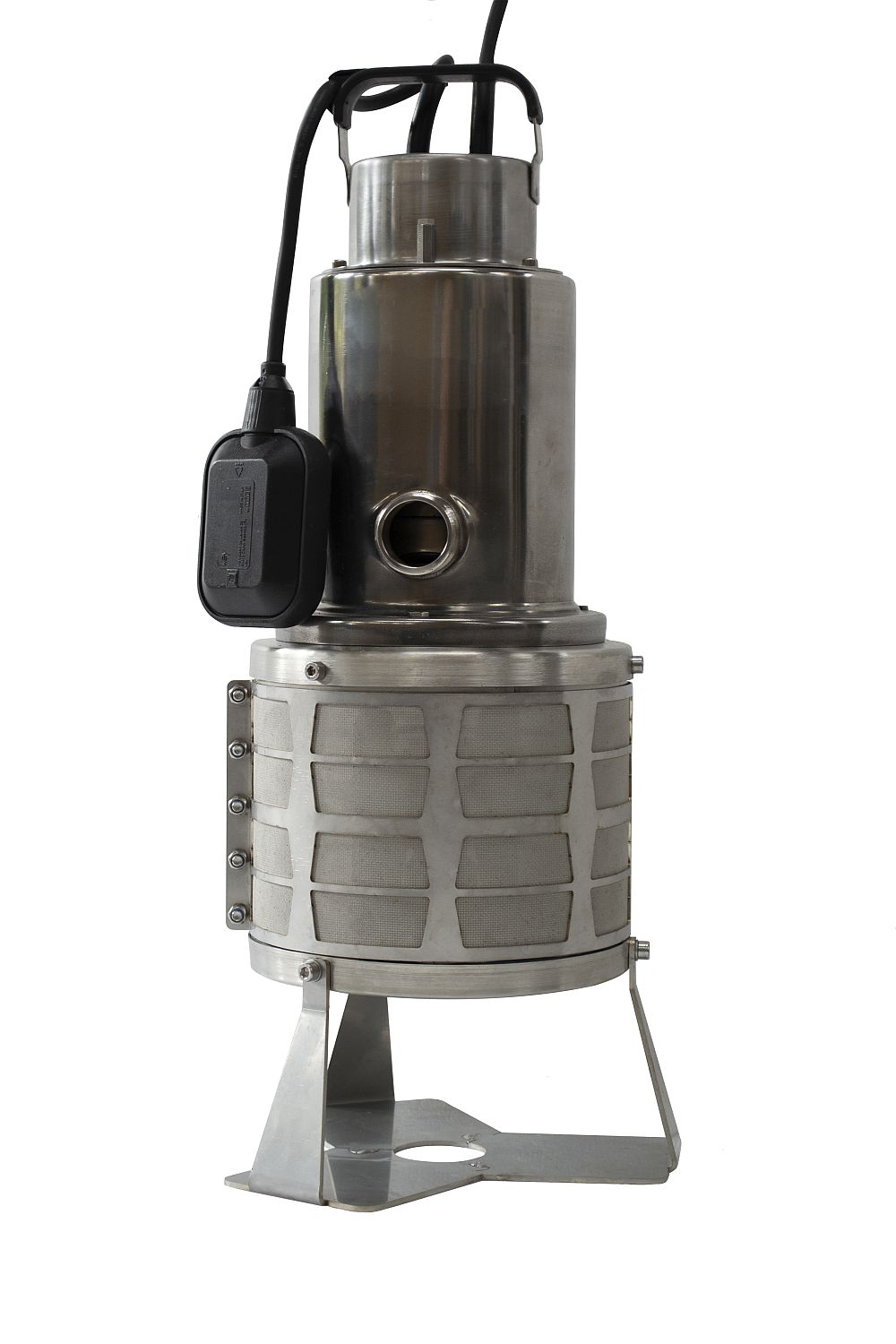 Omnia Filterpump with float switch Stainless Steel mesh and stand