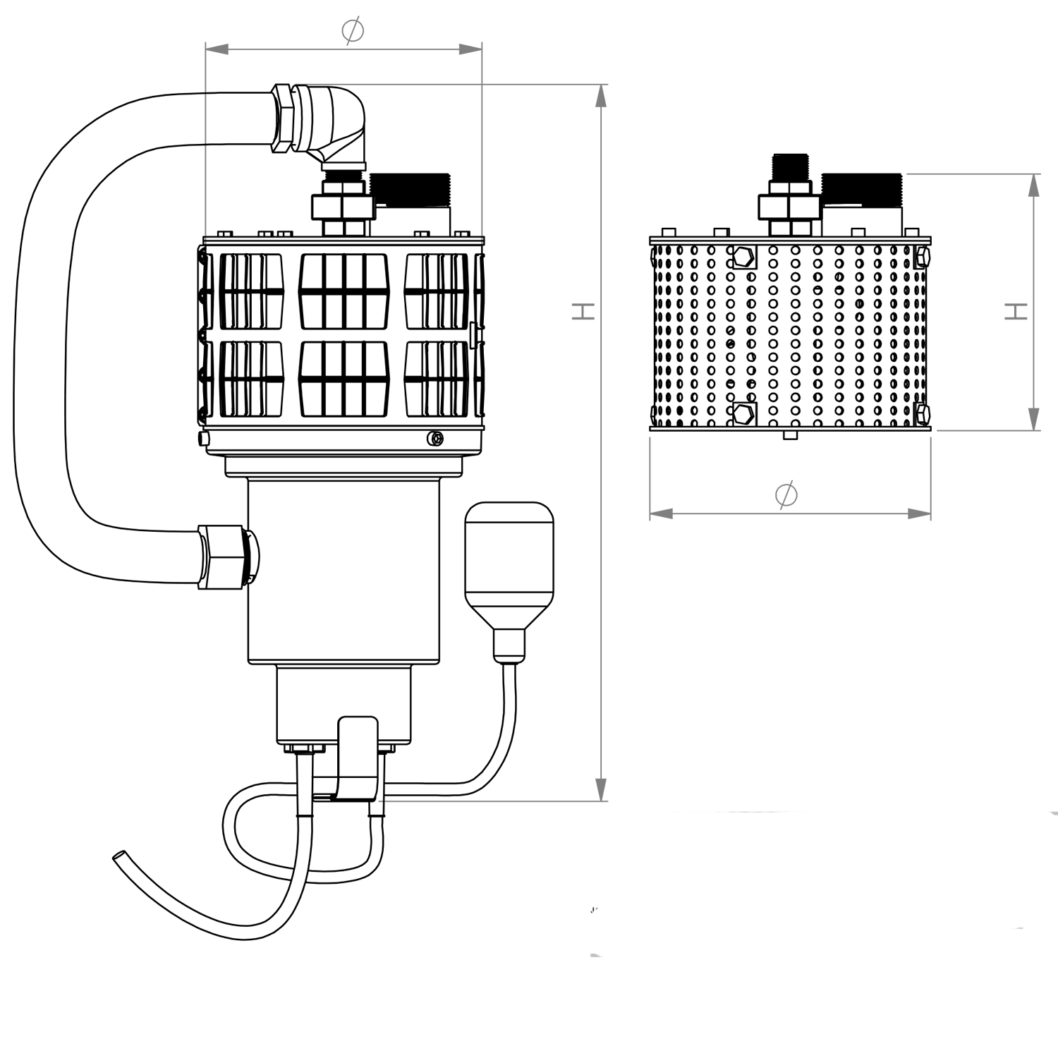 RF200R-E Dimensions drawing