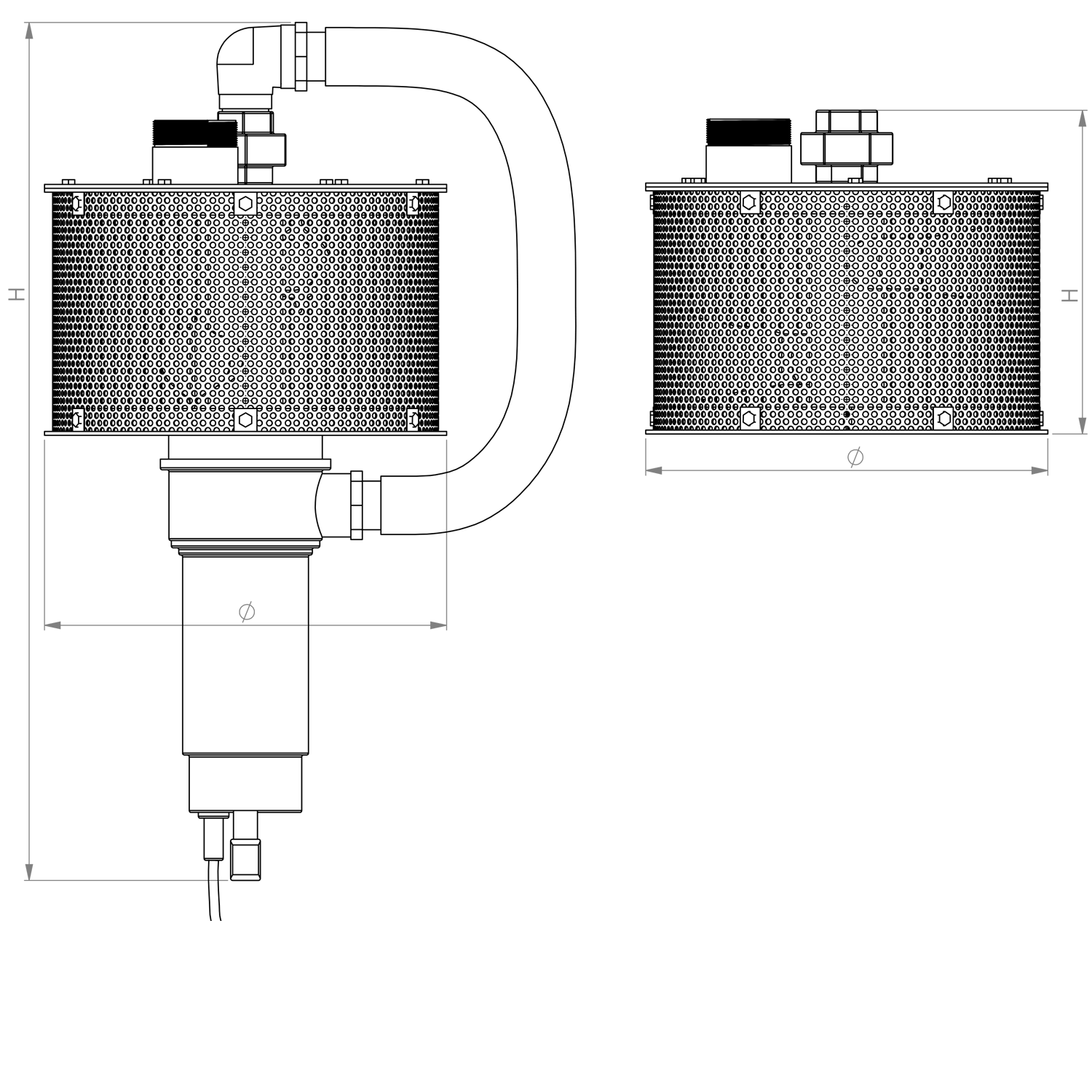 RF400 Dimensions drawing