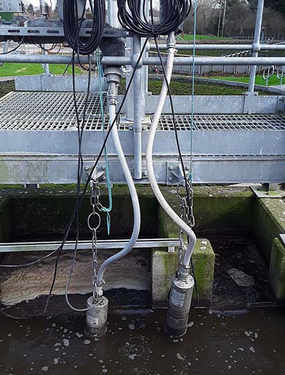 Filterpumps not blocking while pumping final effluent