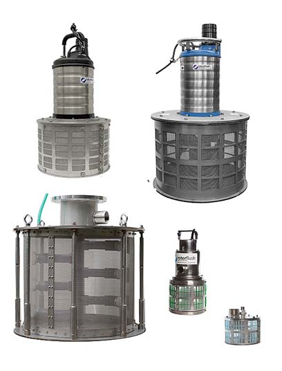 Mixed self-clreaning Rotorflush filtration products